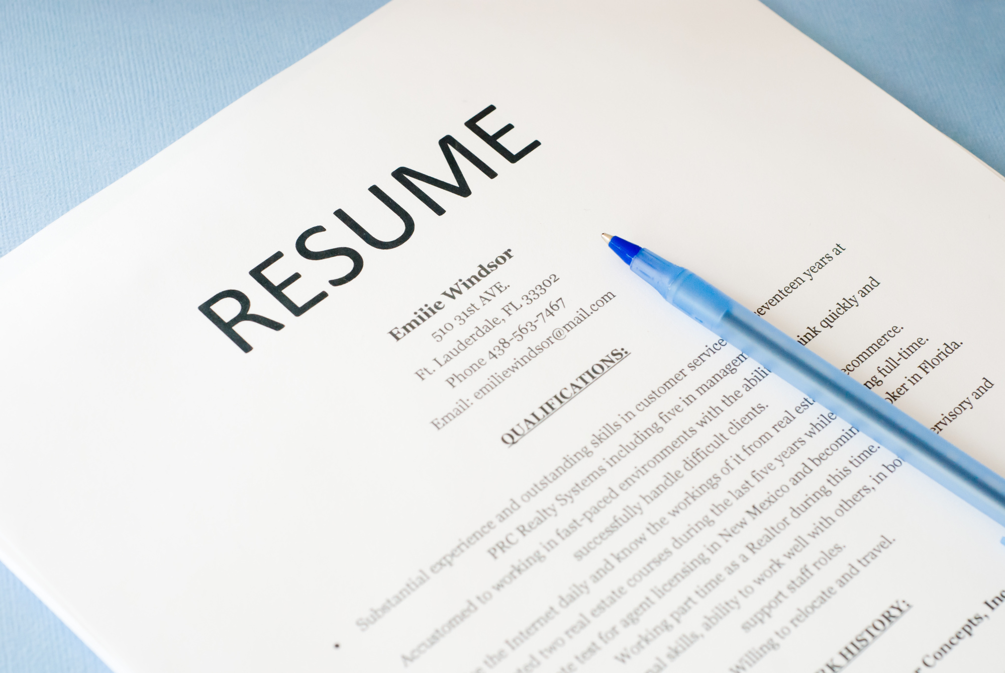 CV / Resume Printing at Printster
