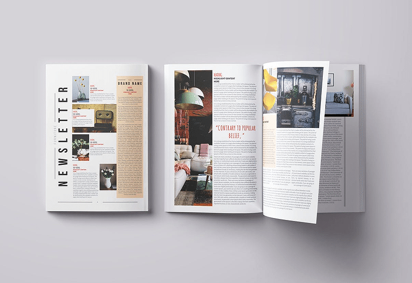 Newsletter Printing printed by Printster